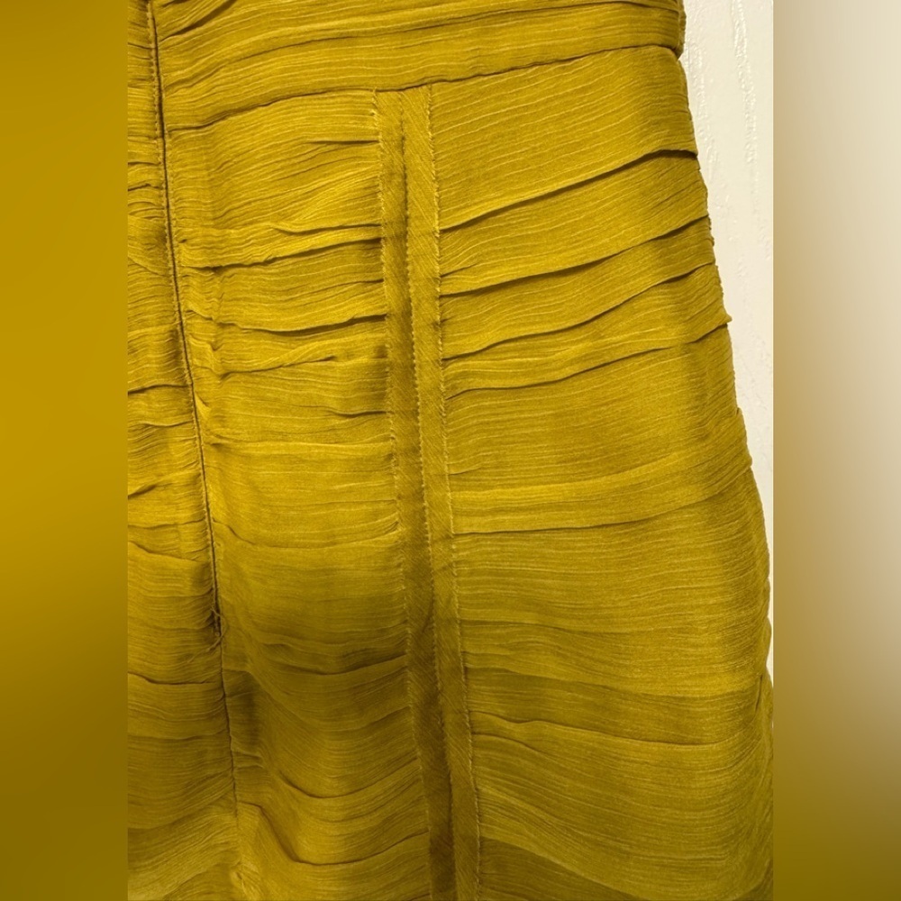 Sleeveless Mustard Yellow Dress - Picture 3 of 6